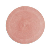 Jogo Americano Redondo Crochet Rosa 38cm - Ela Decora